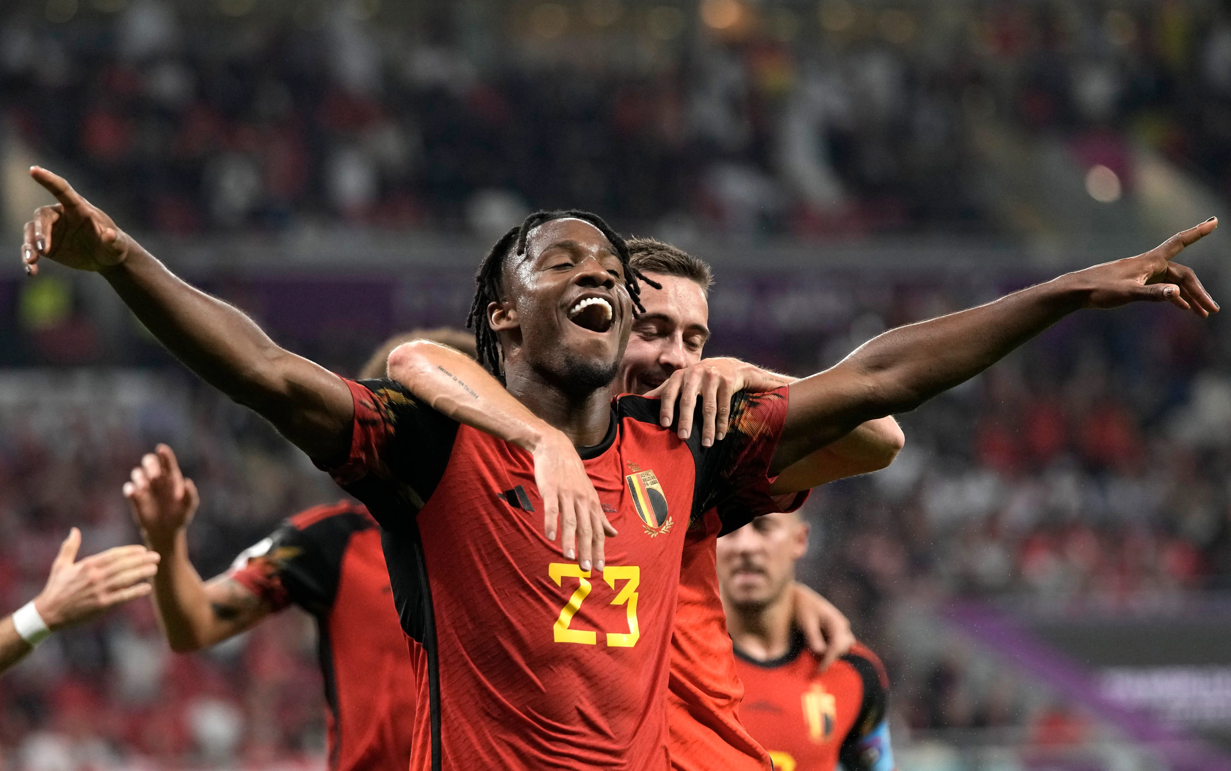 Belgium goal celebration