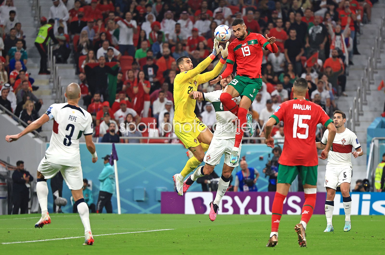Morocco goal celebration
